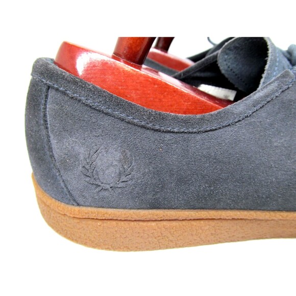 Fred Perry Gray Suede Designer Sneakers Mens Size US 13 EUR 47 - Picture 3 of 16
